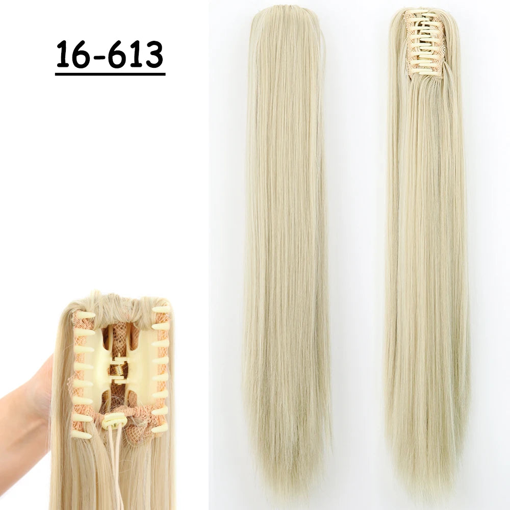 COLETA con Pinche 60 cm Largo CABELLO 100% Similar al Cabello Natural 🥇