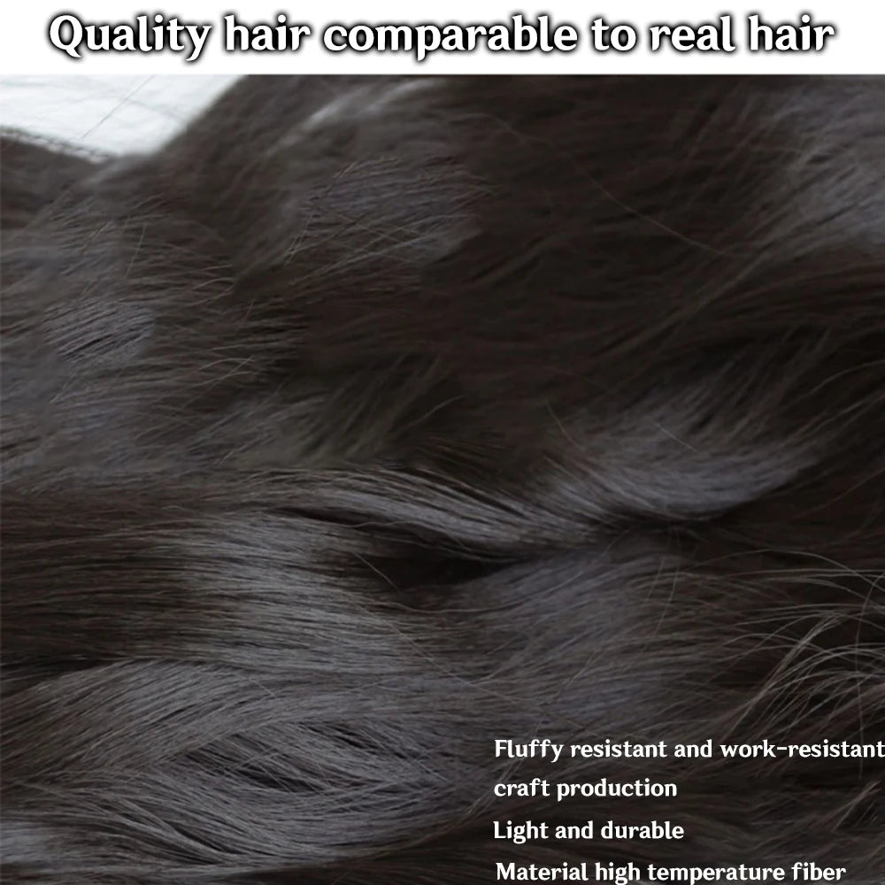 Extensiones de Cabello  Natural Organico  Tonos Cataños 3 Unidades de cortina