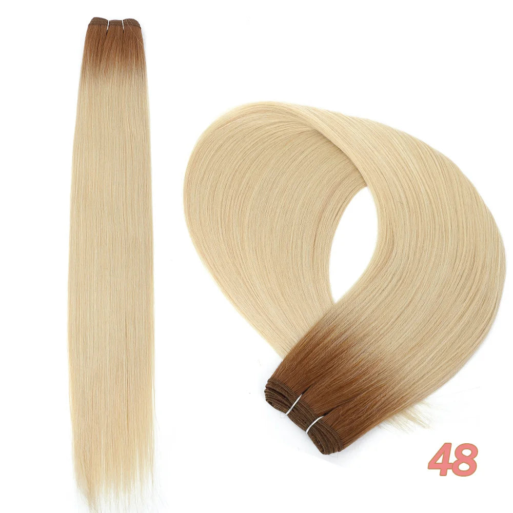 MAZO Extensiones de Cabello PREMIUM🥇 Similar al Natural Tonos Balayage Hasta 70 cm Largo