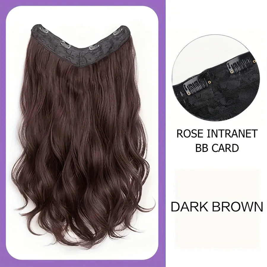 2X1 🛍️ EXTENSIONES CORTINA  V 4 Clip 70 cm Largo CABELLO 100% Similar al Cabello Natural 🥇
