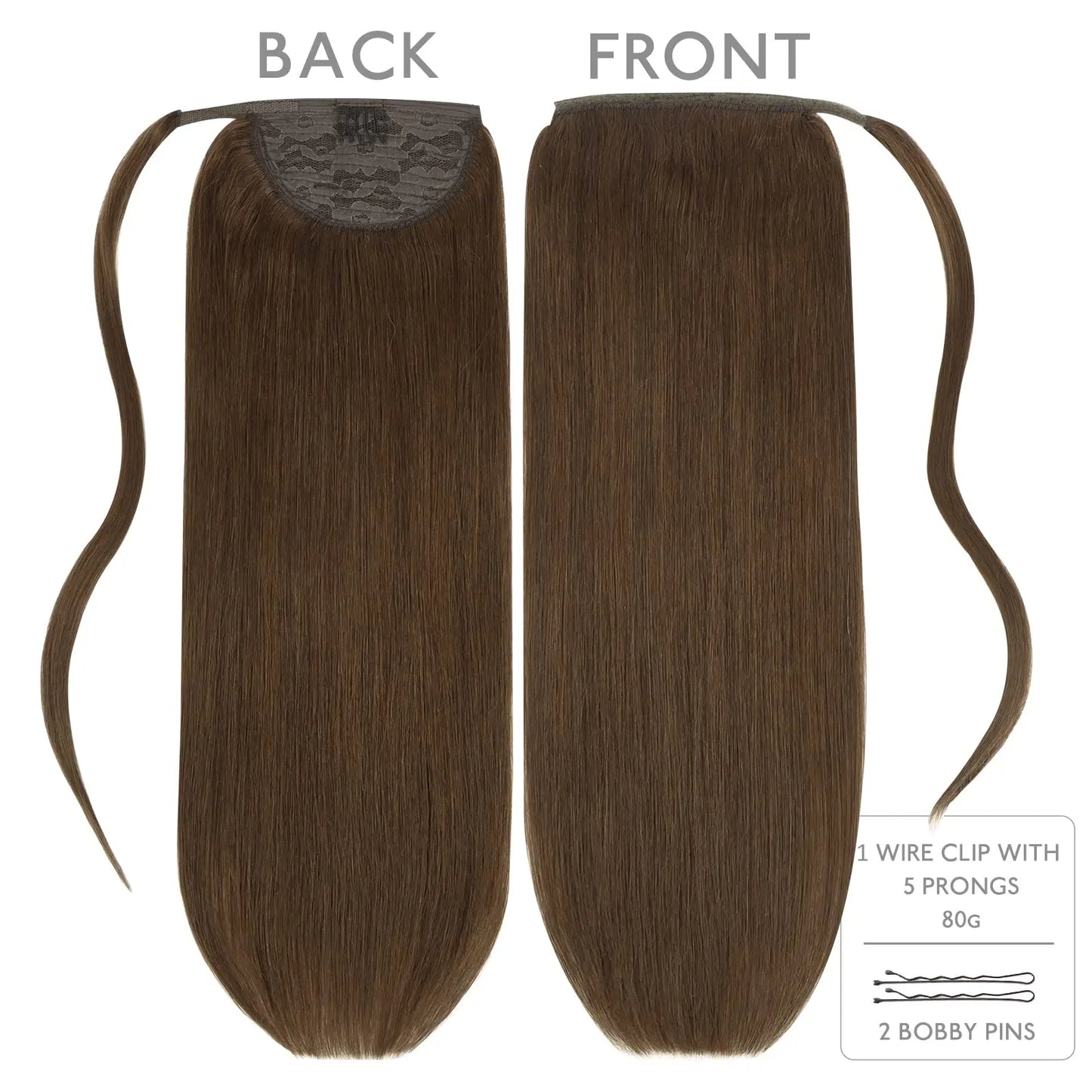 Coleta Cabello 100% Natural 55 cm