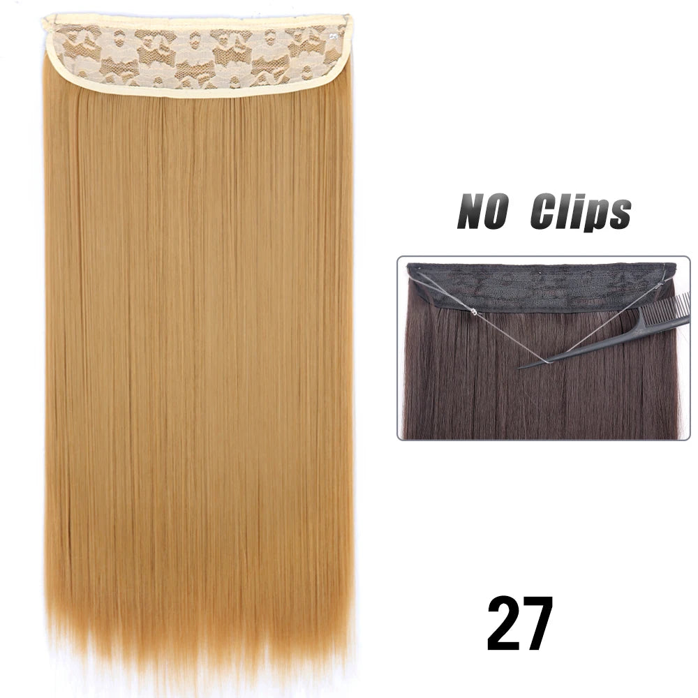 EXTENSIONES HILO INVISIBLE 80 cm Largo CABELLO 100% Similar al Cabello Natural 🥇