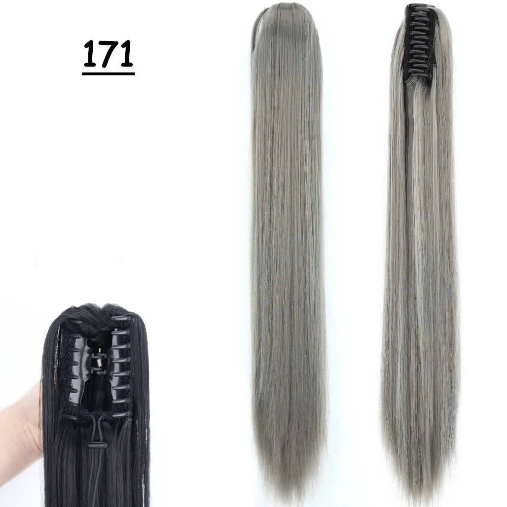 COLETA con Pinche 60 cm Largo CABELLO 100% Similar al Cabello Natural 🥇