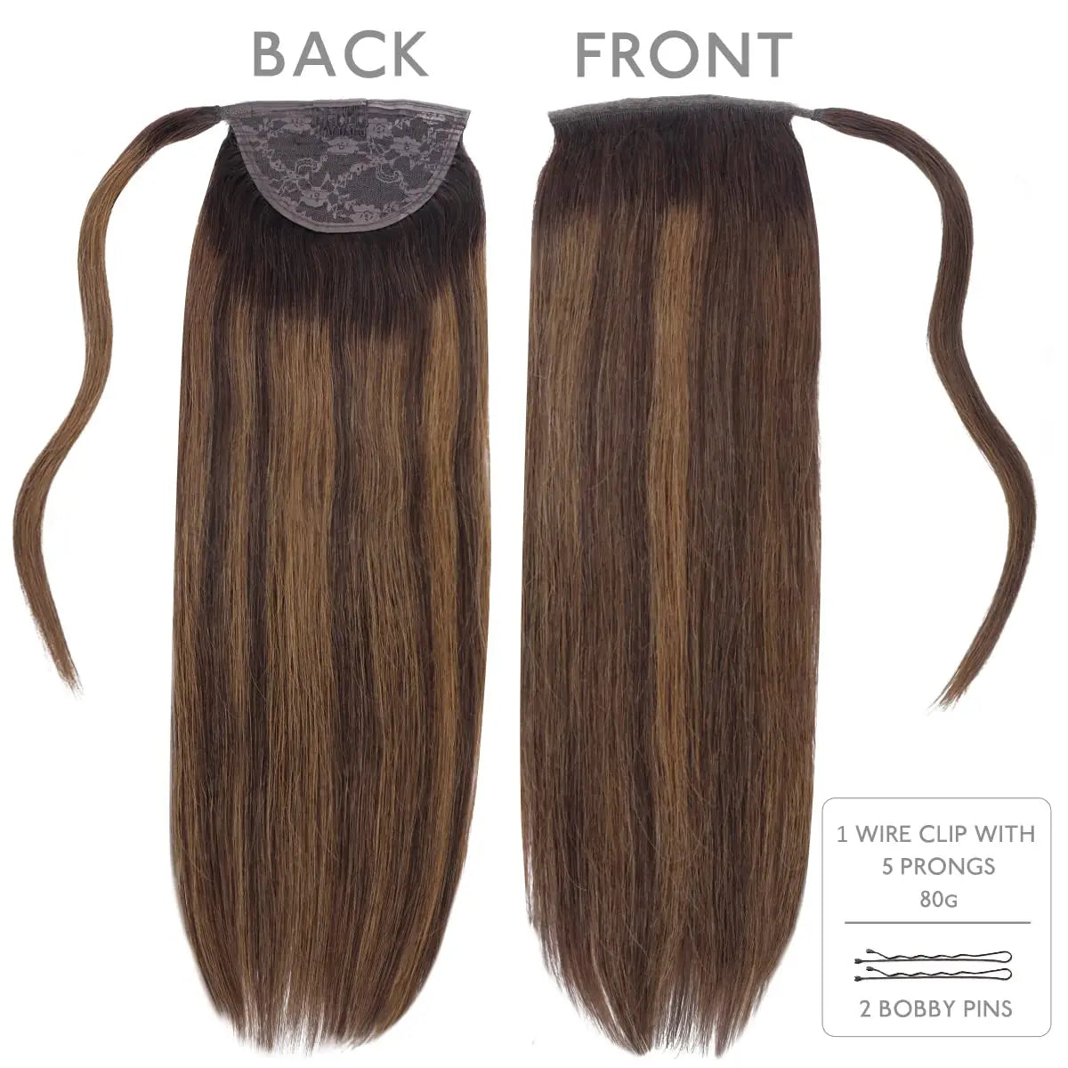 Coleta Cabello 100% Natural 55 cm