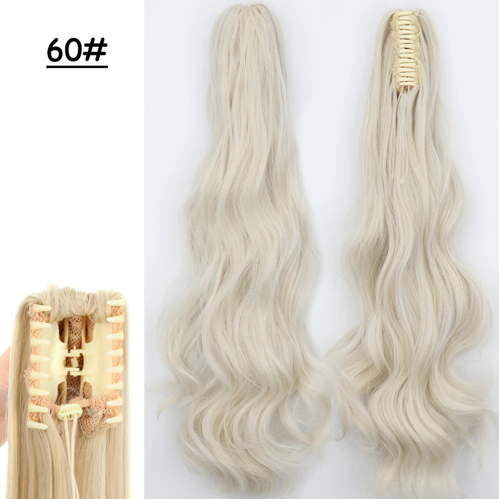 COLETA con Pinche 60 cm Largo CABELLO 100% Similar al Cabello Natural 🥇