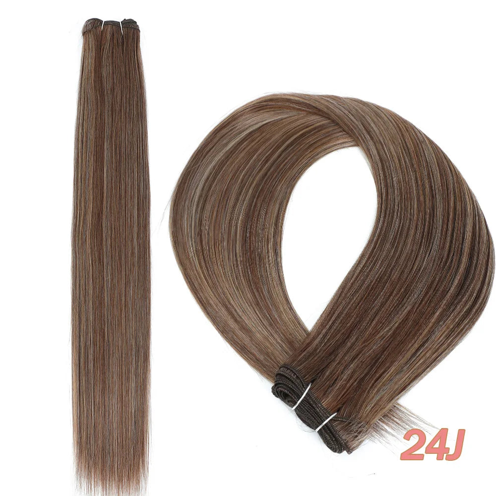 MAZO Extensiones de Cabello PREMIUM🥇 Similar al Natural Tonos Balayage Hasta 70 cm Largo