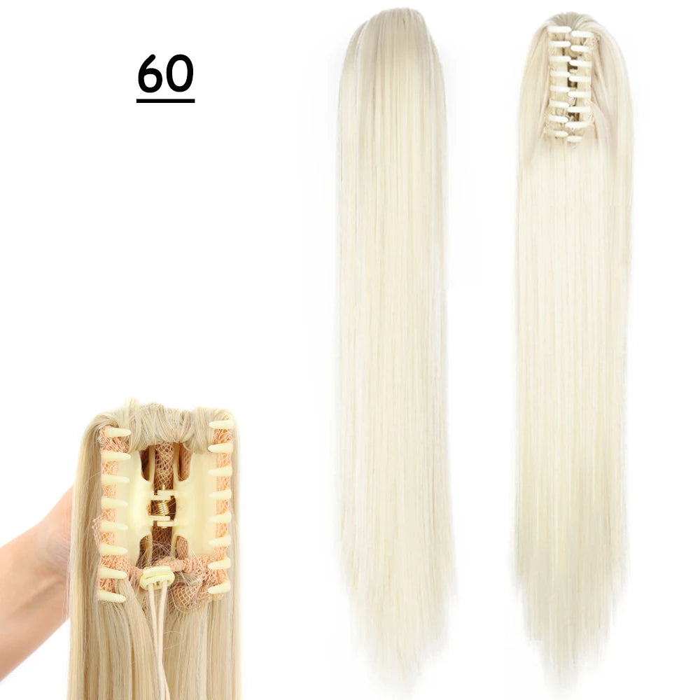 COLETA con Pinche 60 cm Largo CABELLO 100% Similar al Cabello Natural 🥇