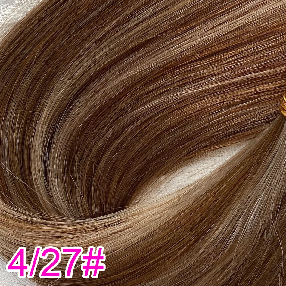 Cinta Adhesiva Invisible Genius, doble trama Cabello Virgen 100% Natural Premium 76 cm