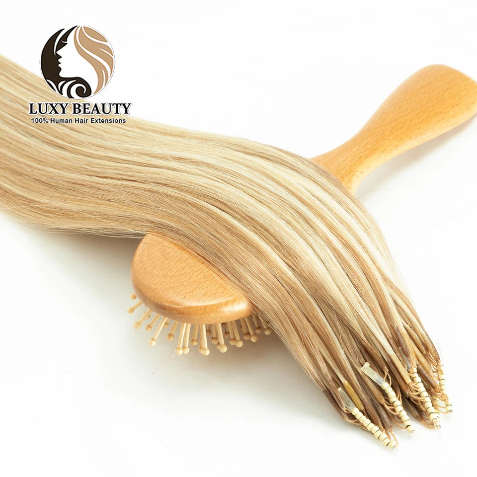 Extensiones de cabello 100% Natural©️ con microperlas 8D Pack 100 unidades