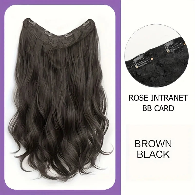 2X1 🛍️ EXTENSIONES CORTINA  V 4 Clip 70 cm Largo CABELLO 100% Similar al Cabello Natural 🥇