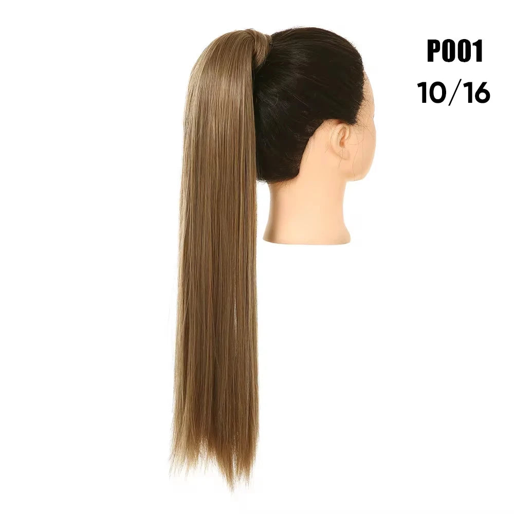 Coleta Cabello Liso Semi Natural  60 cm largo 🥇