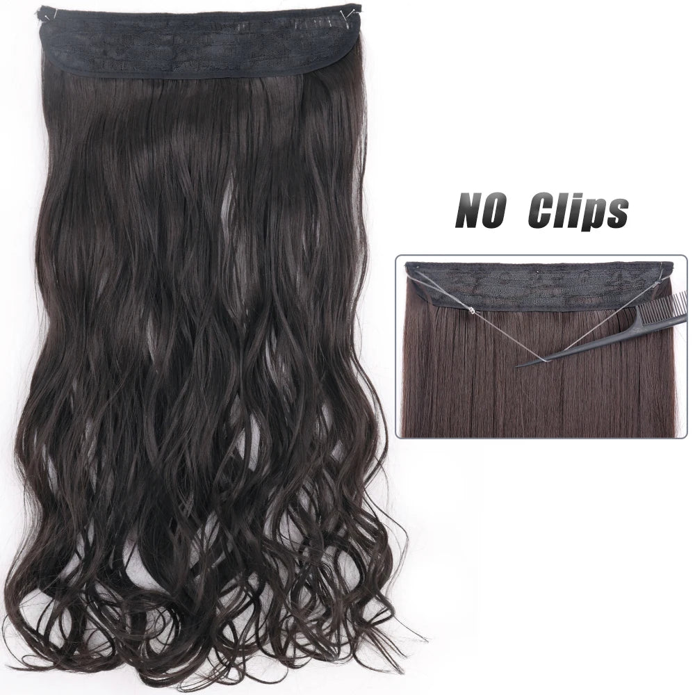 EXTENSIONES HILO INVISIBLE 80 cm Largo CABELLO 100% Similar al Cabello Natural 🥇