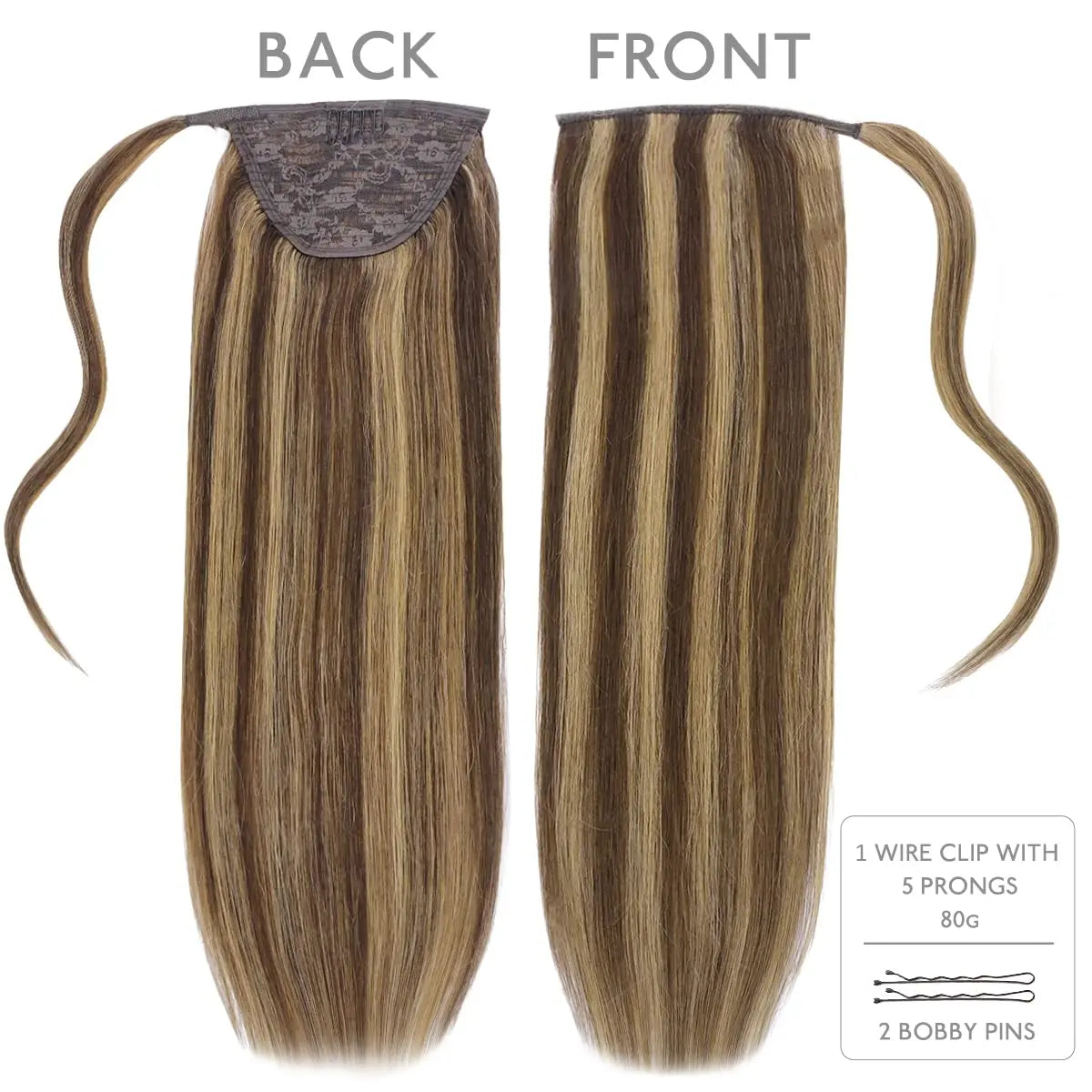 Coleta Cabello 100% Natural 55 cm