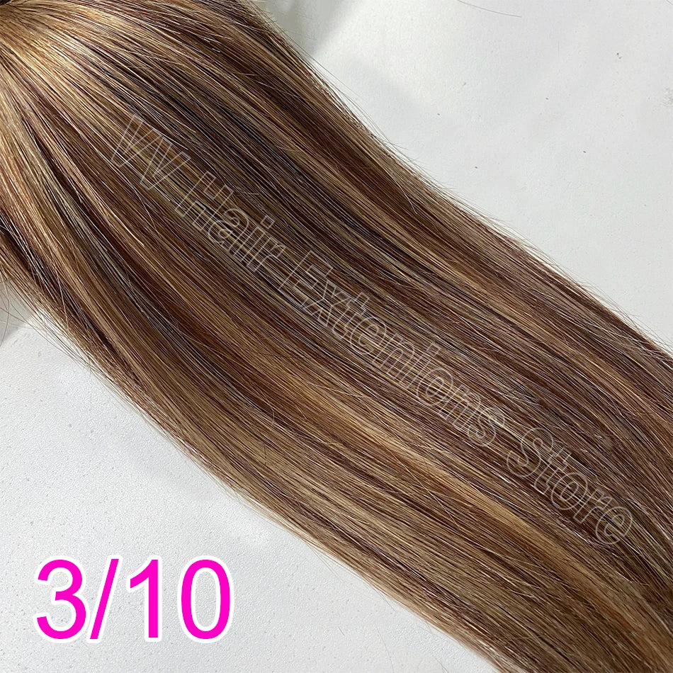 Cinta Adhesiva Invisible Genius, doble trama Cabello Virgen 100% Natural Premium 76 cm