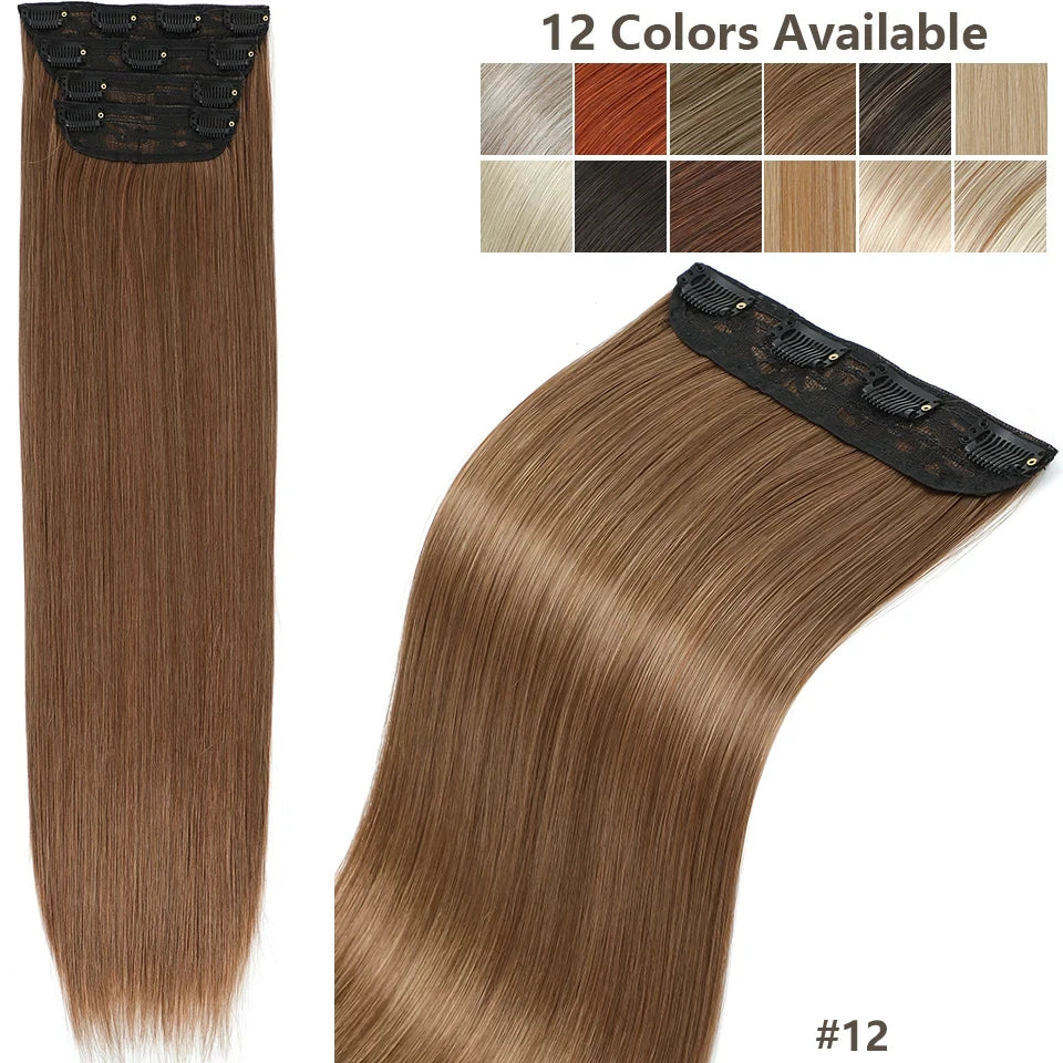 Pack 4 Extensiones SIN ENREDO 66 cm PREMIUM 🥇 Semi Naturales