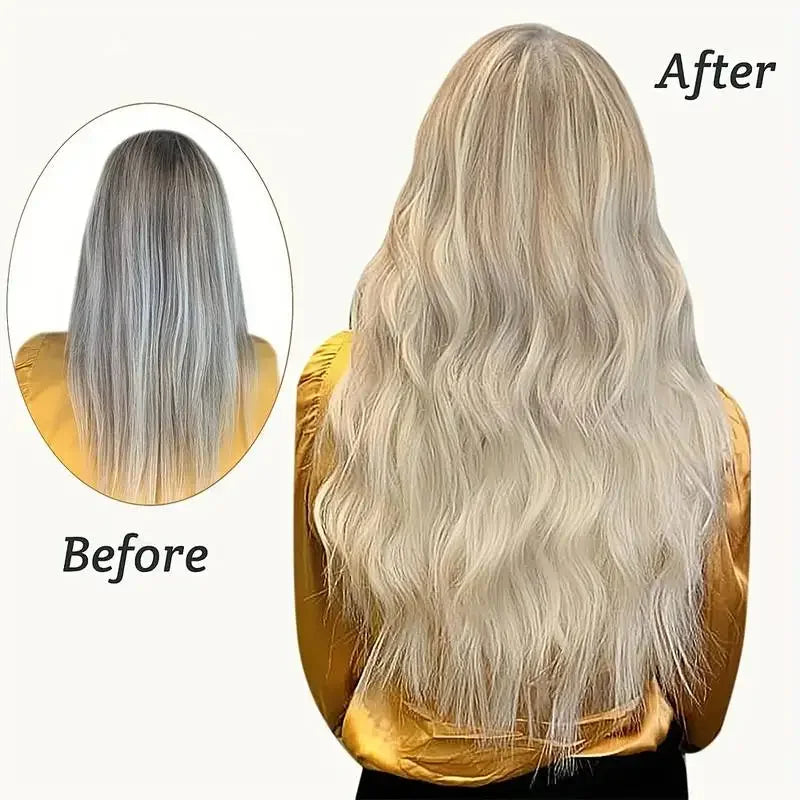 Extensiones Cortina 5 CLIP 100%  Cabello Humano ©️ Tono Negro Natural 1B (66 CM)