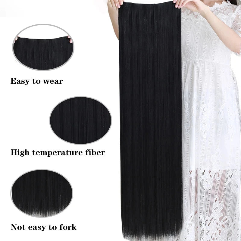 EXTENSIONES MAXI CORTINA 5 clips 100 cm de Largo Liso Cabello 100% Similar al Cabello Natural 🥇 180 gr