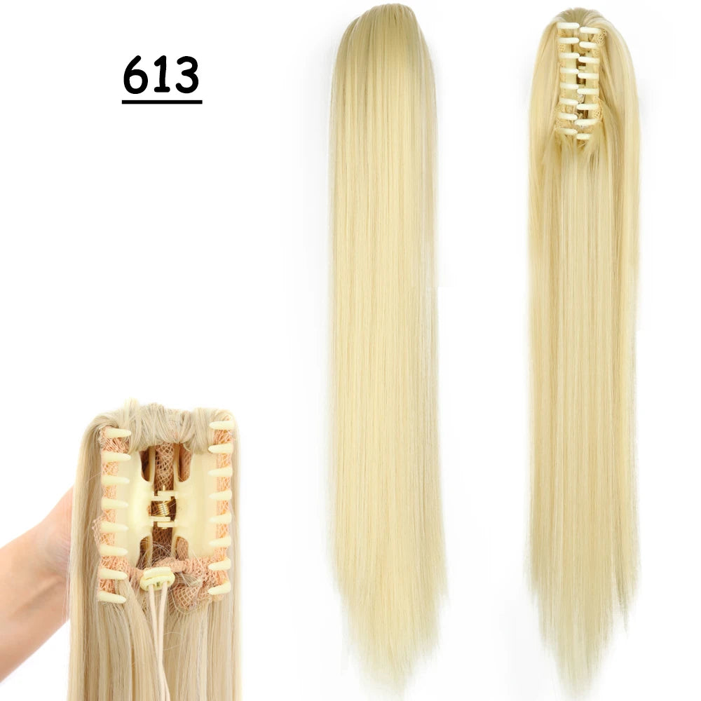 COLETA con Pinche 60 cm Largo CABELLO 100% Similar al Cabello Natural 🥇