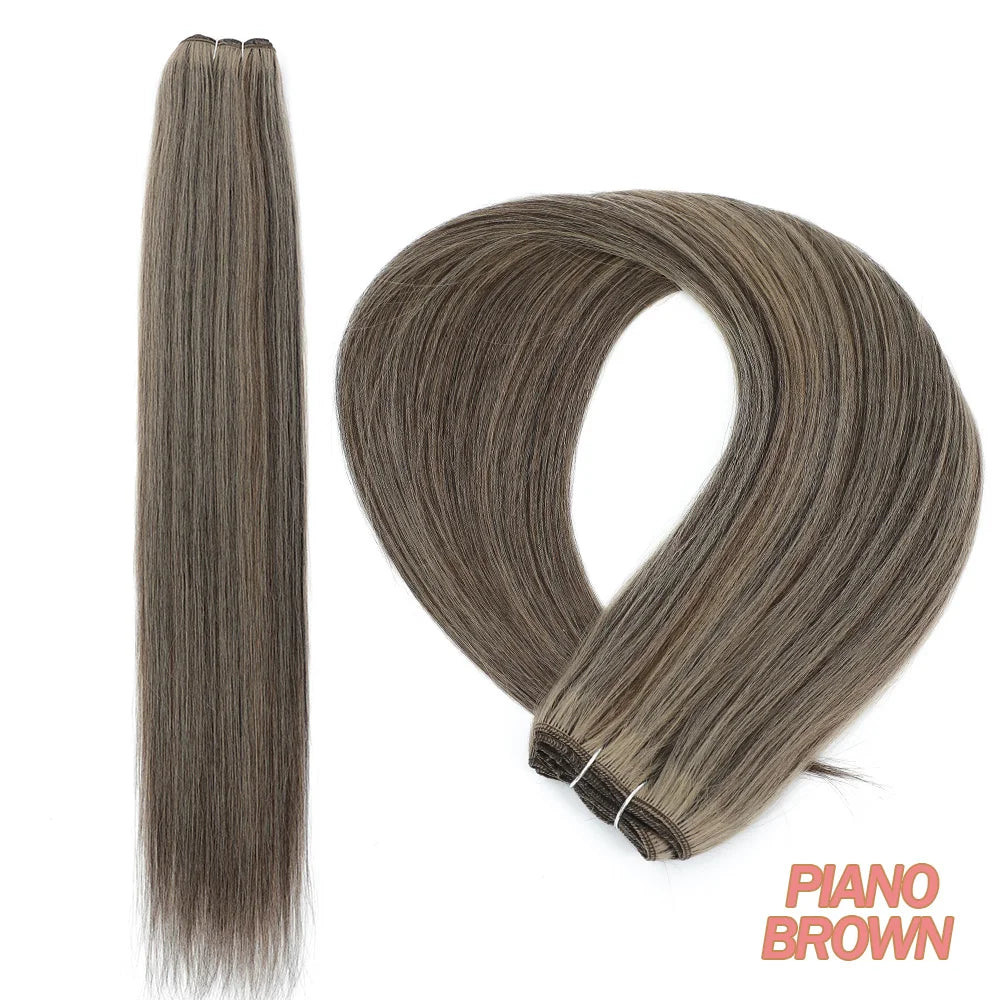 MAZO Extensiones de Cabello PREMIUM🥇 Similar al Natural Tonos Balayage Hasta 70 cm Largo