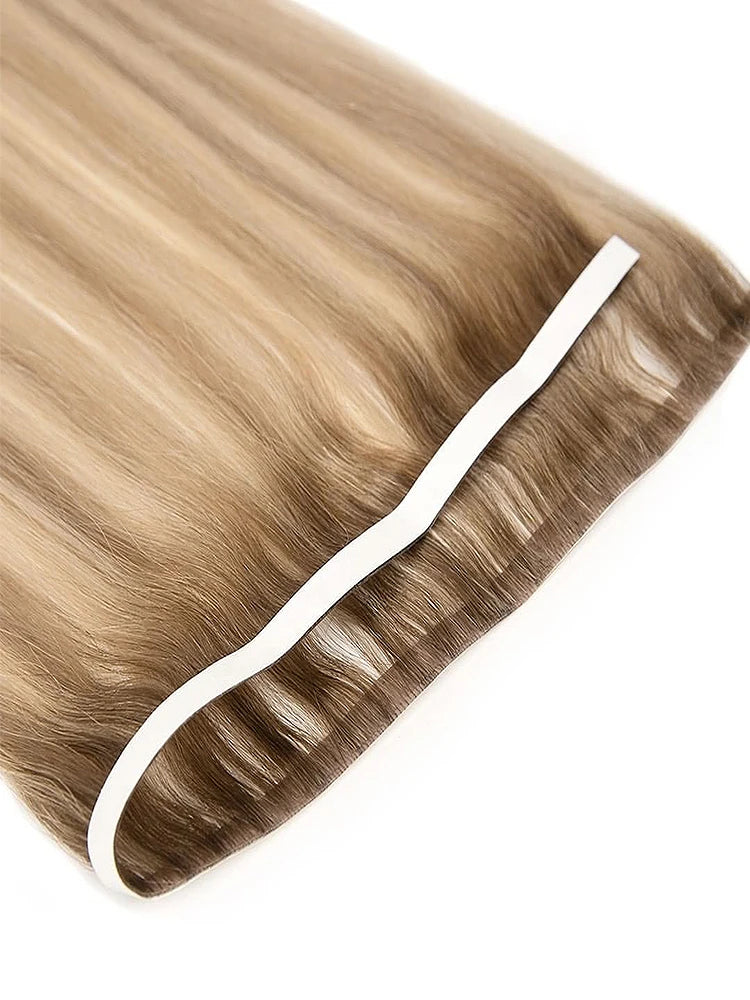 Cinta Adhesiva Invisible Genius, doble trama Cabello Virgen 100% Natural Premium 76 cm