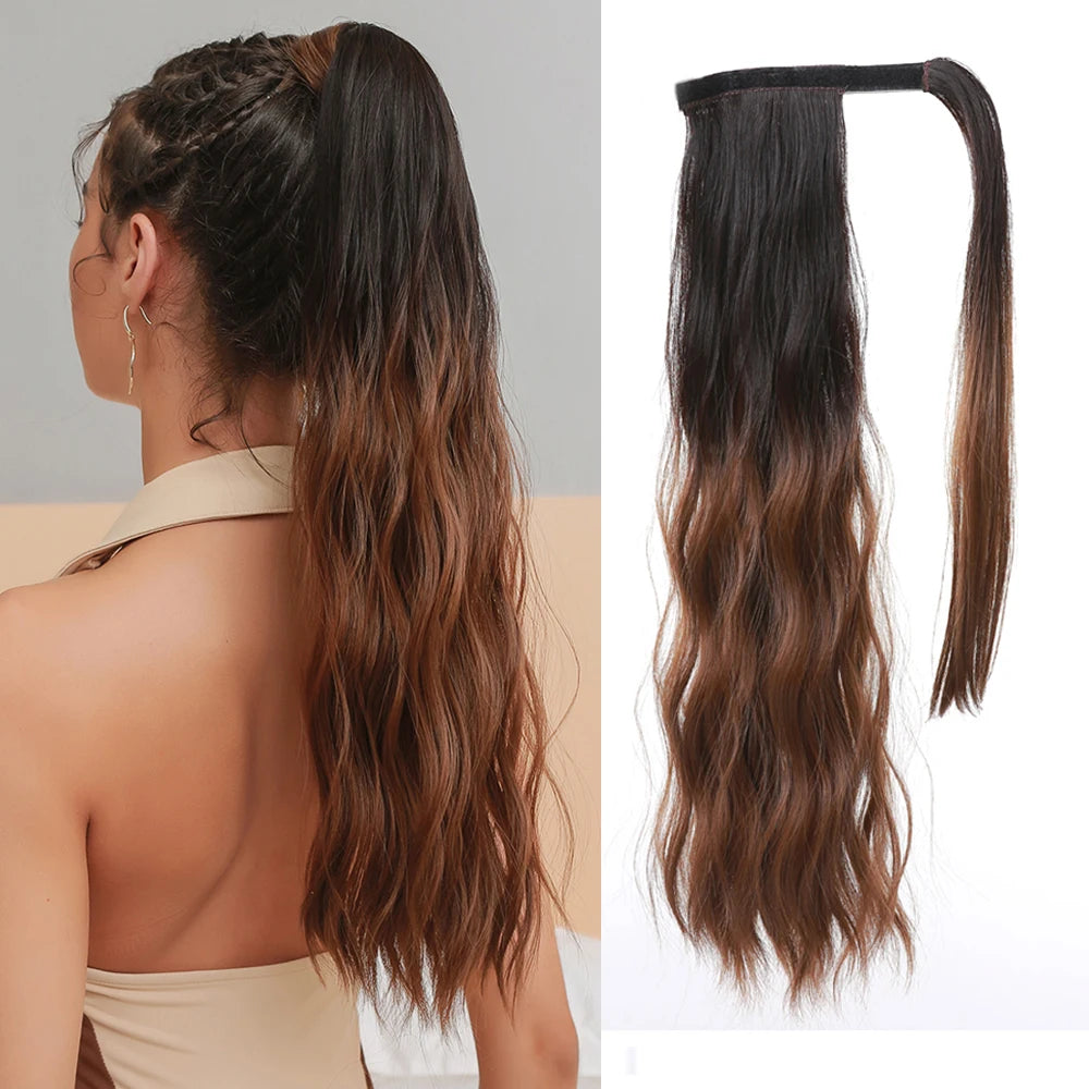 Coleta Balayage 66 cm largo Semi Natural 🥇