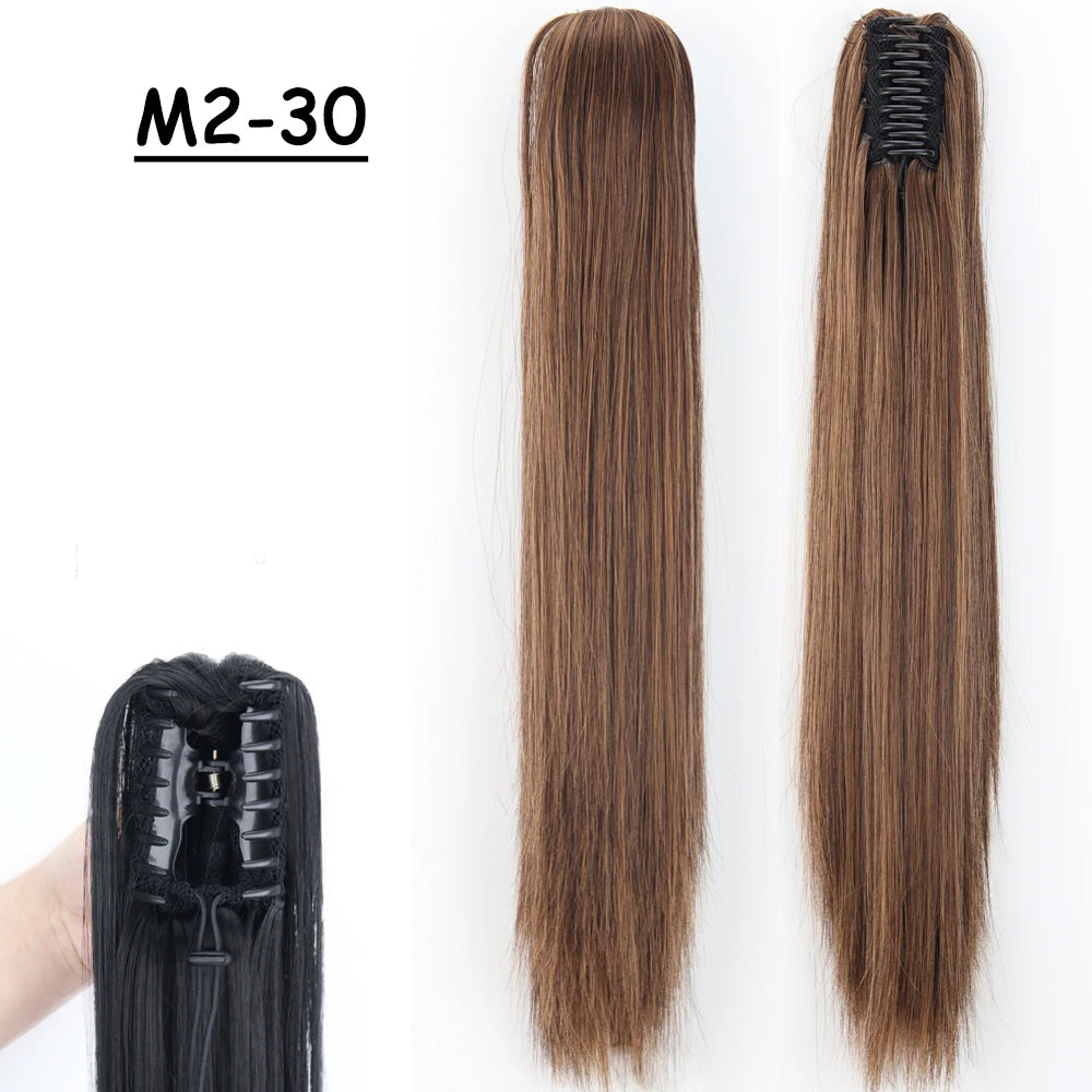 COLETA con Pinche 60 cm Largo CABELLO 100% Similar al Cabello Natural 🥇