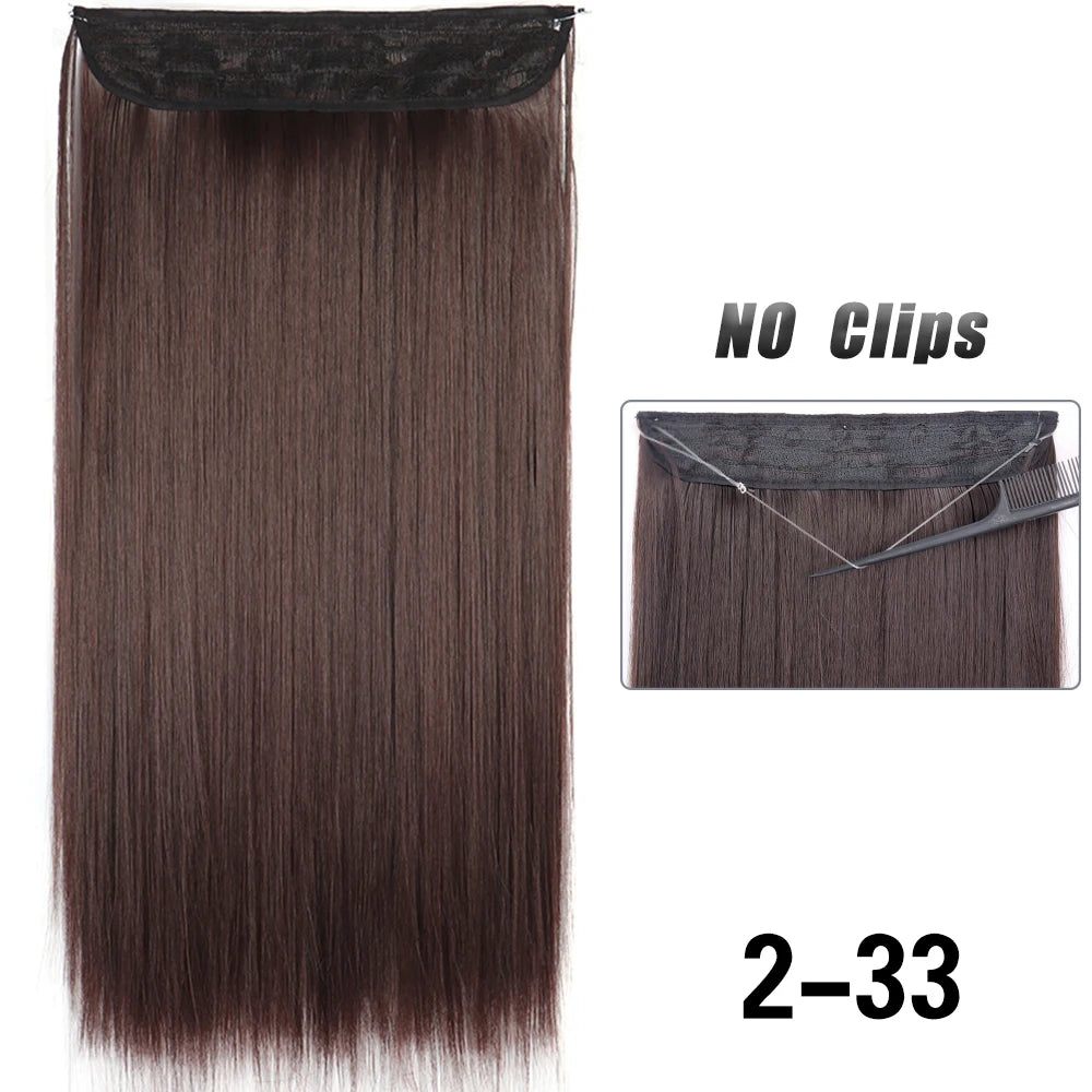 EXTENSIONES HILO INVISIBLE 80 cm Largo CABELLO 100% Similar al Cabello Natural 🥇