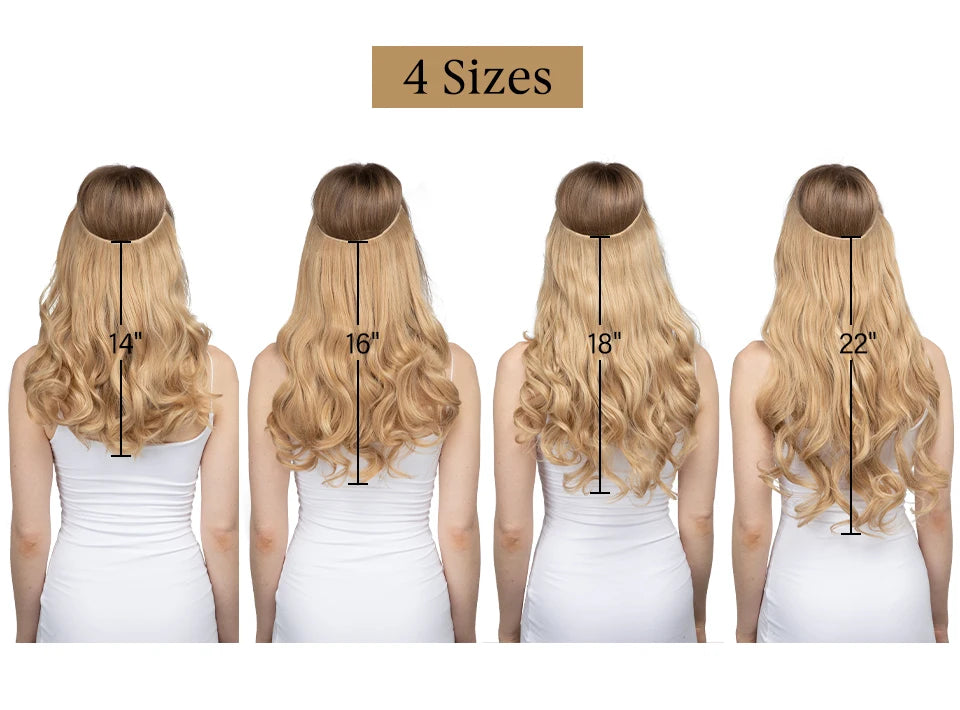 Extensiones Cortina babylight Hilo Invisible 55 cm Largo (150gr) Cabello 100% Similar al Cabello Natural 🥇