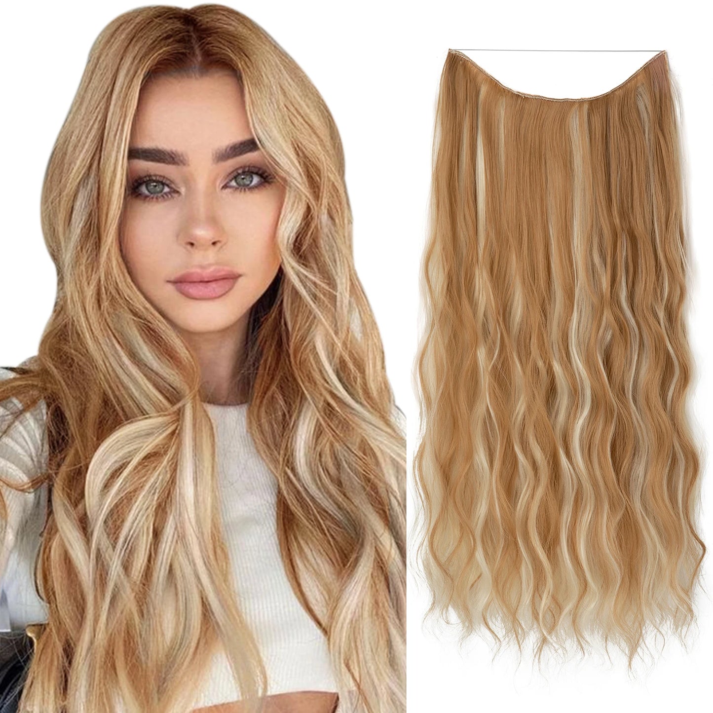 MAXI CORTINA HILO INVIBLE Balayage Semi Natural🥇 60 cm
