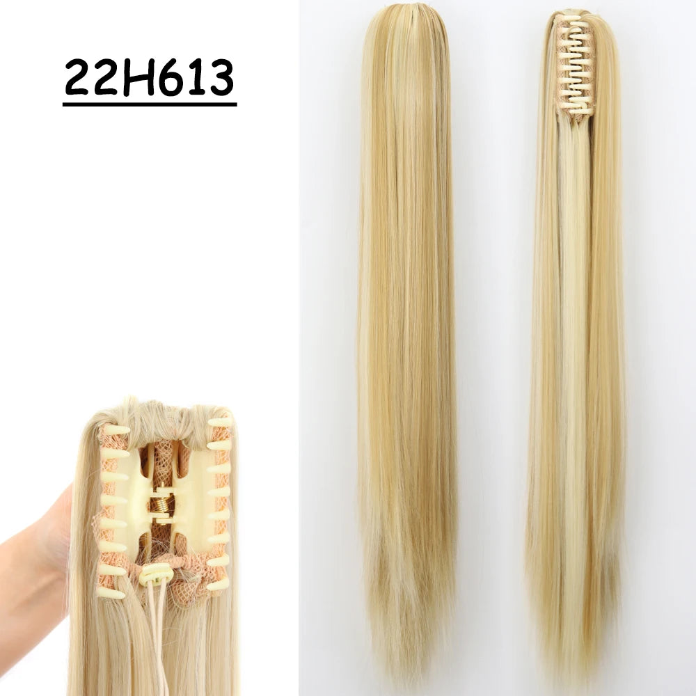 COLETA con Pinche 60 cm Largo CABELLO 100% Similar al Cabello Natural 🥇