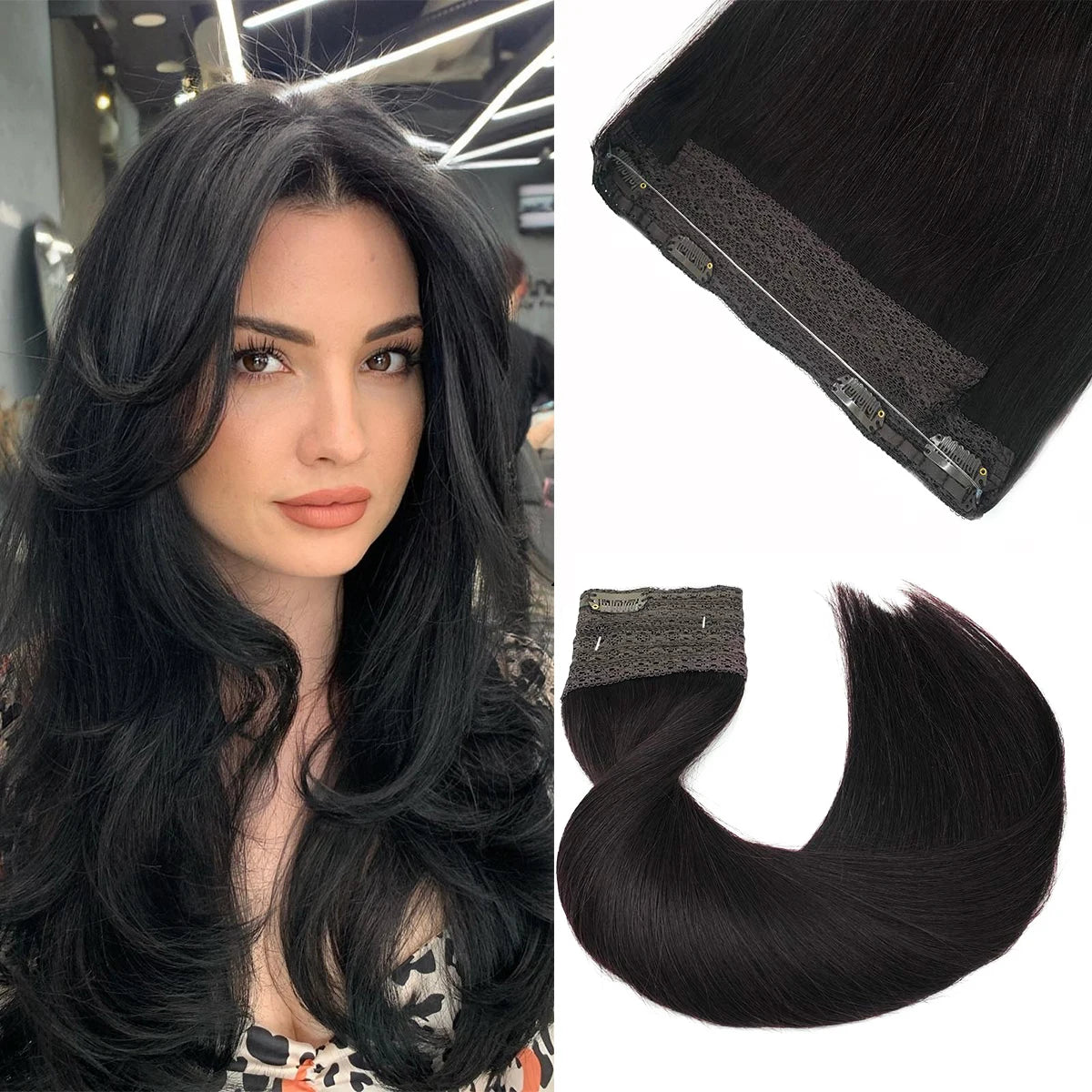 Extensiones de Cabello Natural 100% ©️ Balayage Hilo Invisible