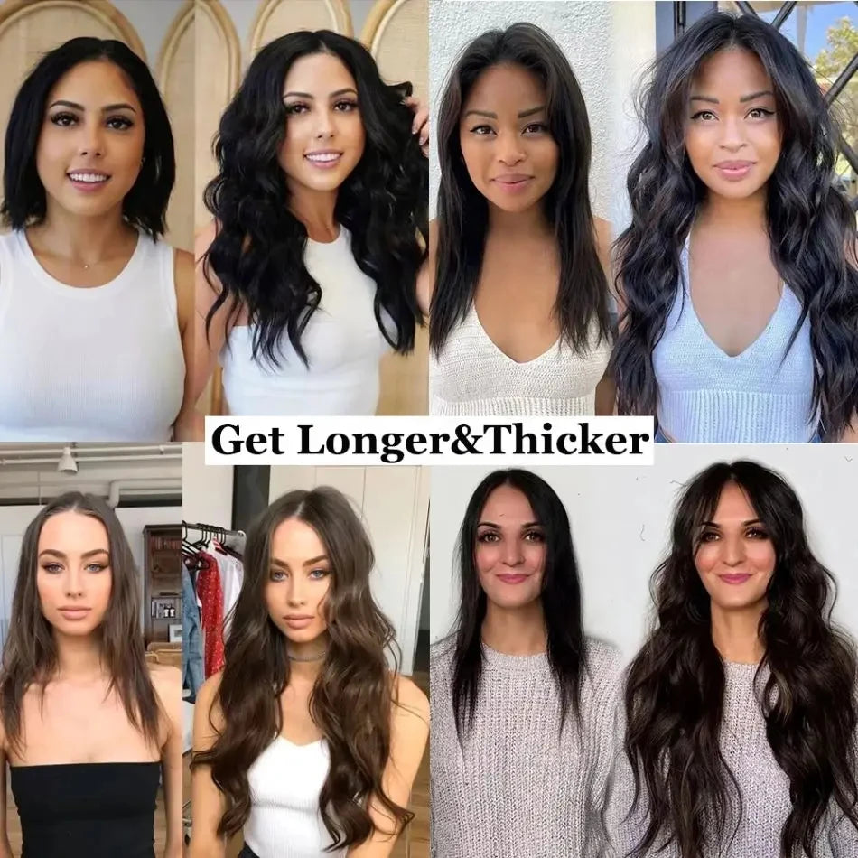 BALAYAGE Maxi Cortina 66 cm Cabello Humano 100% Natural tono rubio 8/613