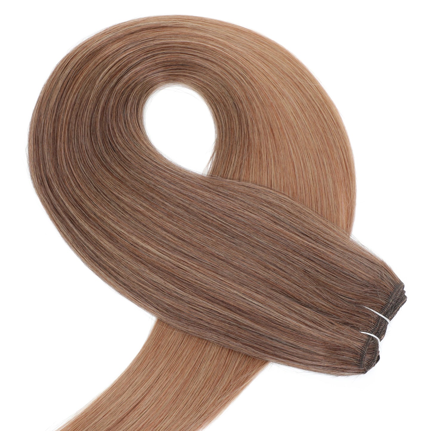 MAZO Extensiones de Cabello PREMIUM🥇 Similar al Natural Tonos Balayage Hasta 70 cm Largo