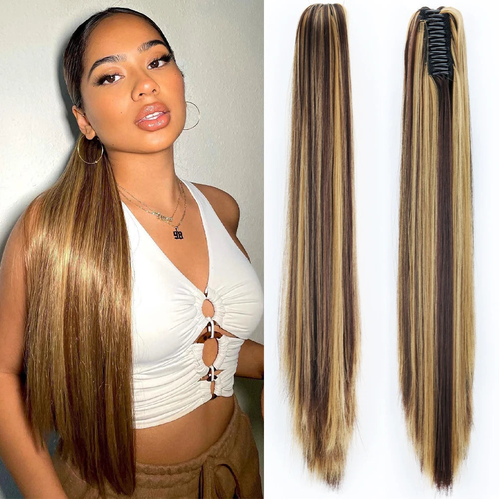 COLETA con Pinche 60 cm Largo CABELLO 100% Similar al Cabello Natural 🥇