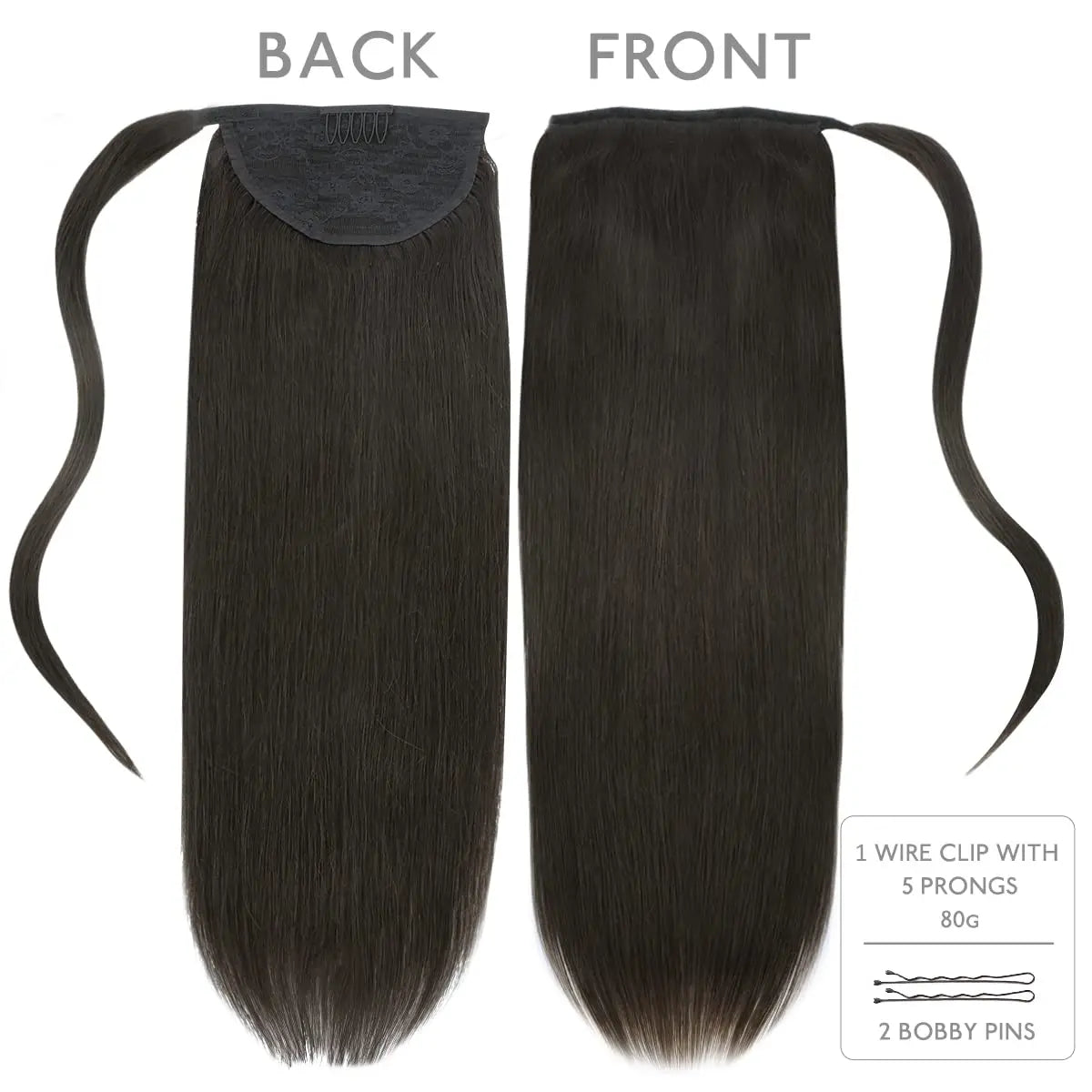 Coleta Cabello 100% Natural 55 cm