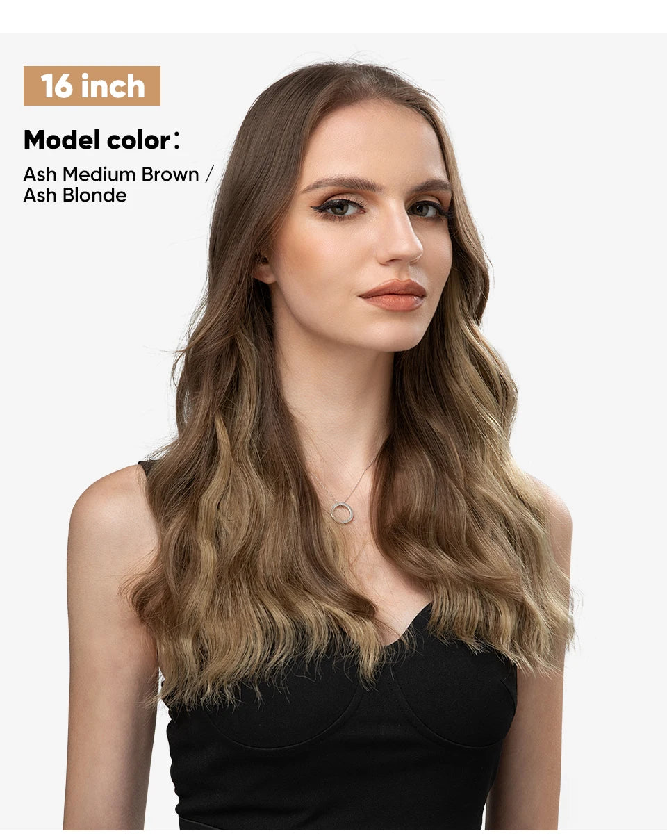 MAXI CORTINA HILO INVIBLE Balayage Semi Natural🥇 60 cm