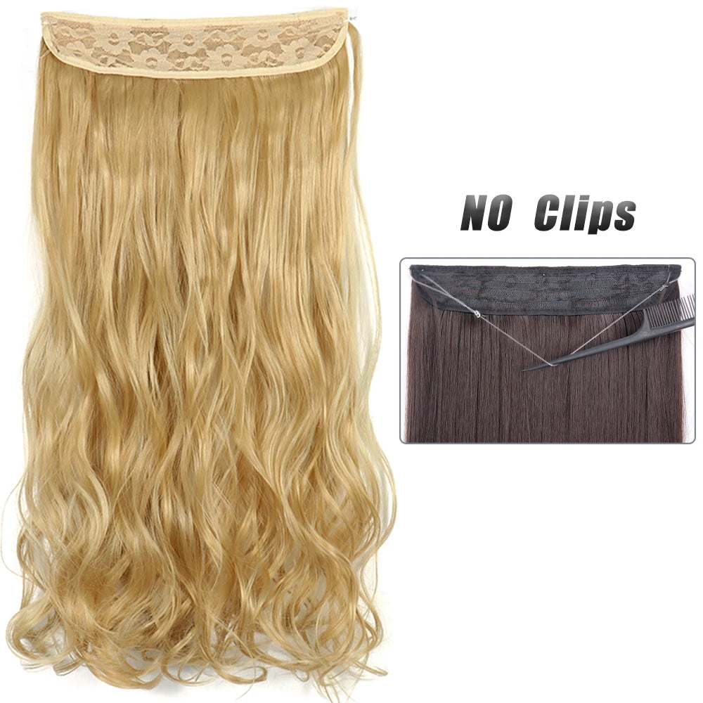 EXTENSIONES HILO INVISIBLE 80 cm Largo CABELLO 100% Similar al Cabello Natural 🥇