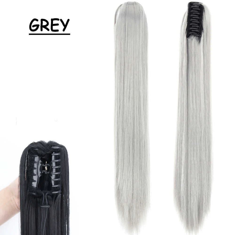 COLETA con Pinche 60 cm Largo CABELLO 100% Similar al Cabello Natural 🥇
