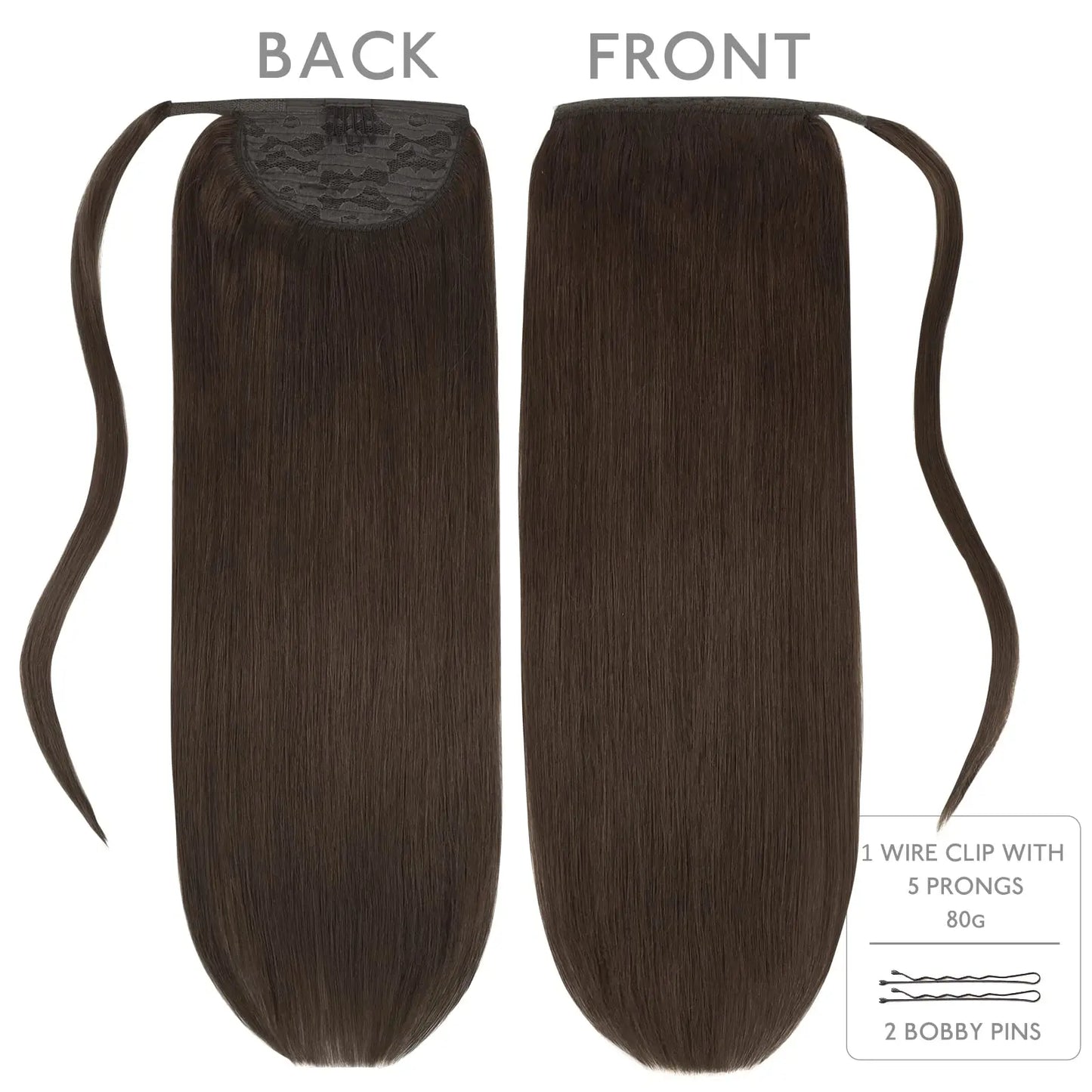 Coleta Cabello 100% Natural 55 cm