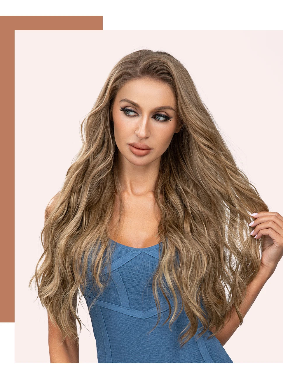 Pack 4 Cortinas Semi Natural🥇 55 cm BALAYAGE