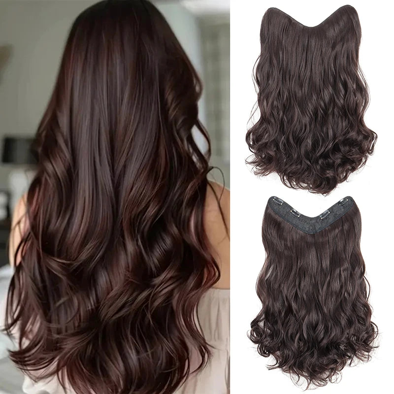 MAXI Cortina 60 cm  Rulos Tonos Naturales Cabello Similar al Natural
