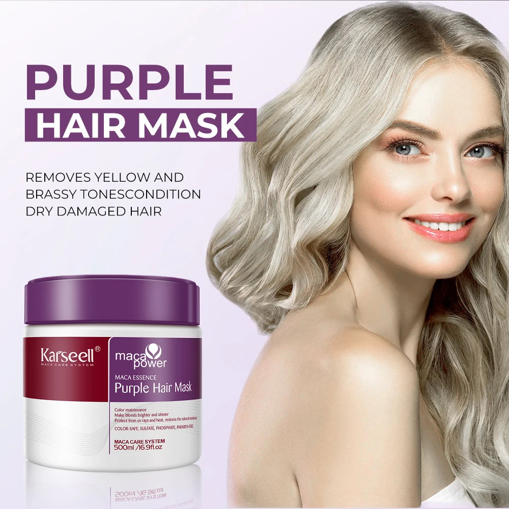 KIT Karseell Purple Professional Neutralizador tonos rubios