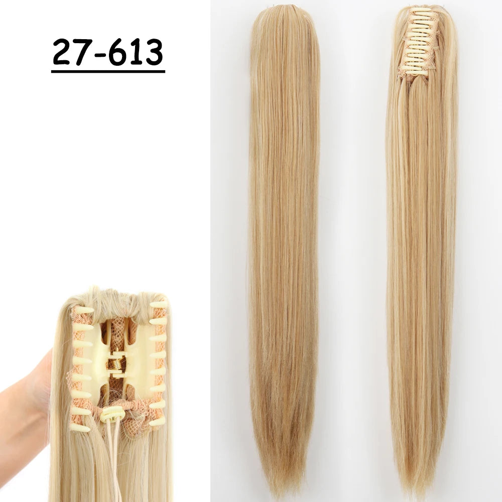 COLETA con Pinche 60 cm Largo CABELLO 100% Similar al Cabello Natural 🥇