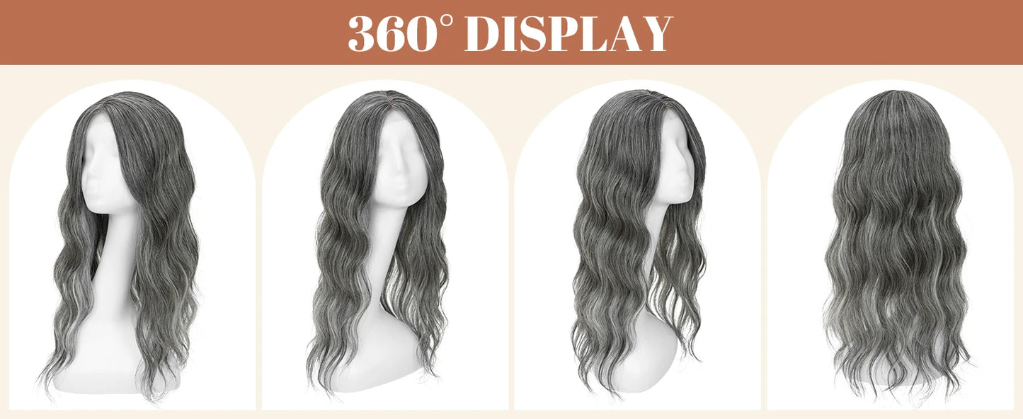Corona Ondulada 55 cm Largo Cabello Organico Premium