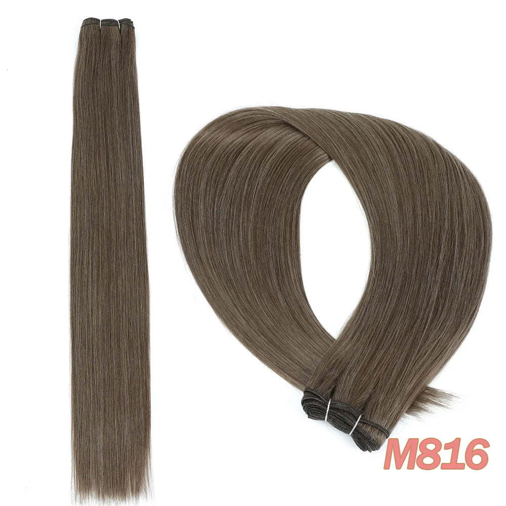 MAZO Extensiones de Cabello PREMIUM🥇 Similar al Natural Tonos Balayage Hasta 70 cm Largo