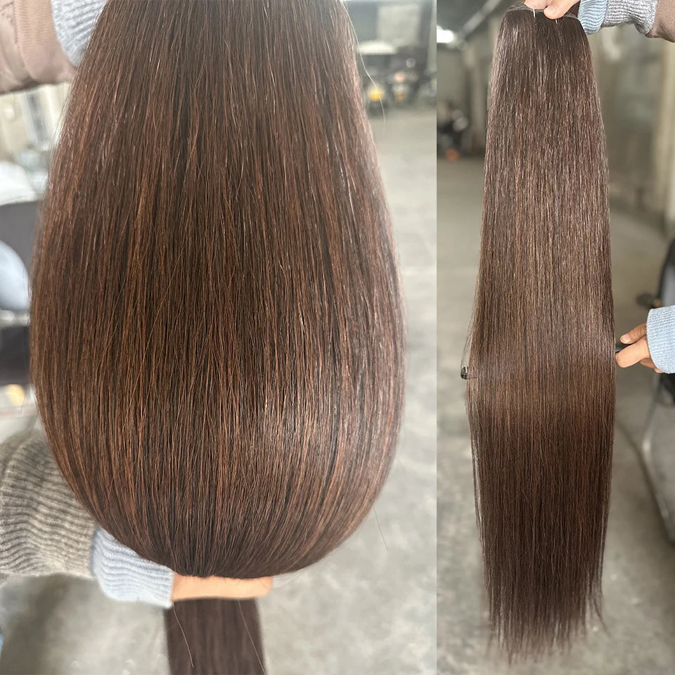MAZO Extensiones de Cabello PREMIUM🥇 Similar al Natural Tonos Balayage Hasta 70 cm Largo