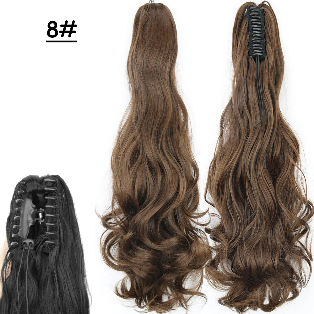 COLETA con Pinche 60 cm Largo CABELLO 100% Similar al Cabello Natural 🥇