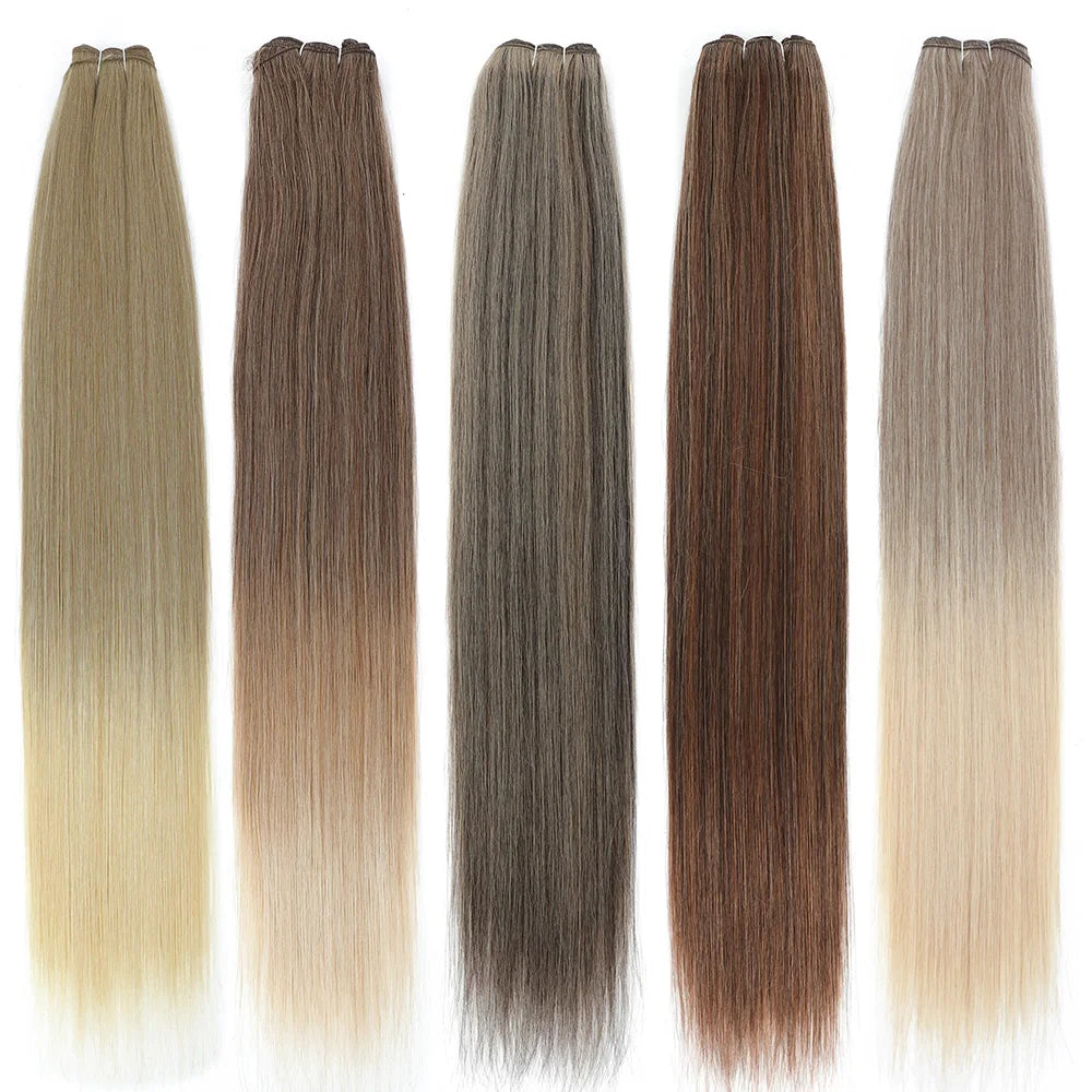 MAZO Extensiones de Cabello PREMIUM🥇 Similar al Natural Tonos Balayage Hasta 70 cm Largo