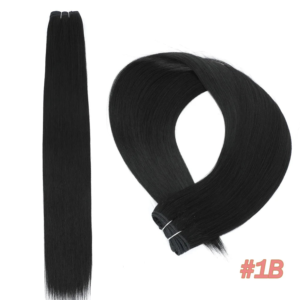 MAZO Extensiones de Cabello PREMIUM🥇 Similar al Natural Tonos Balayage Hasta 70 cm Largo