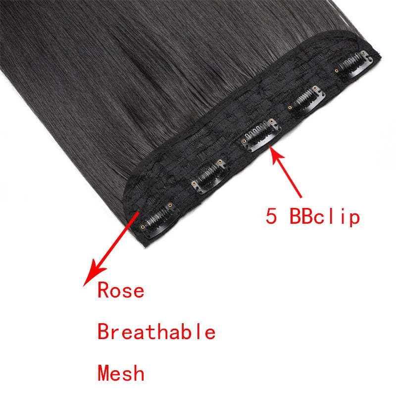 EXTENSIONES MAXI CORTINA 5 clips 100 cm de Largo Liso Cabello 100% Similar al Cabello Natural 🥇 180 gr